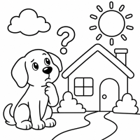 hund, haus, wieso, sonne